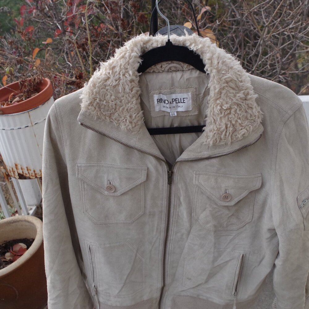 Vintage Suede Jacket By Rino & Pelle Designed In Italy